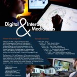 Flyer for Digital and Interactive Media Arts program at WCSU - InDesign