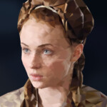 Sansa from Game of Thrones made into polygons - Photoshop/Illustrator