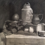 Still life - charcoal, 2016 (Drawing II class)