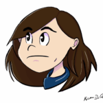 A self portrait drawn in a comic style - Photoshop