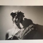 Statue of woman - 35mm b&w film